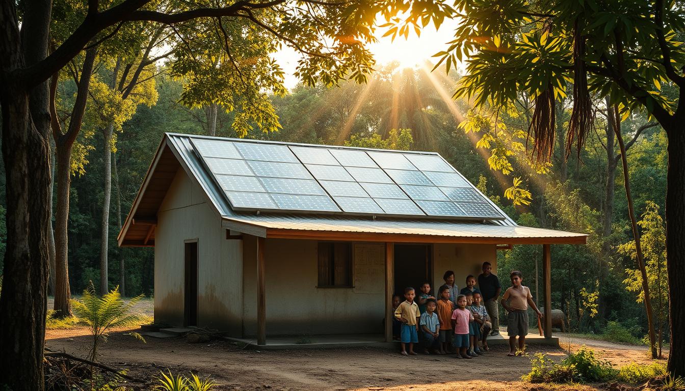 energi surya di sekolah terpencil