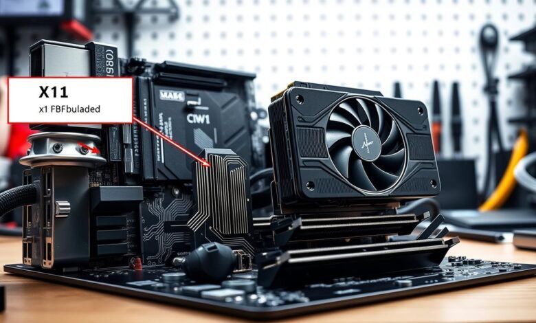 PCIe bifurcation x1 ke x8